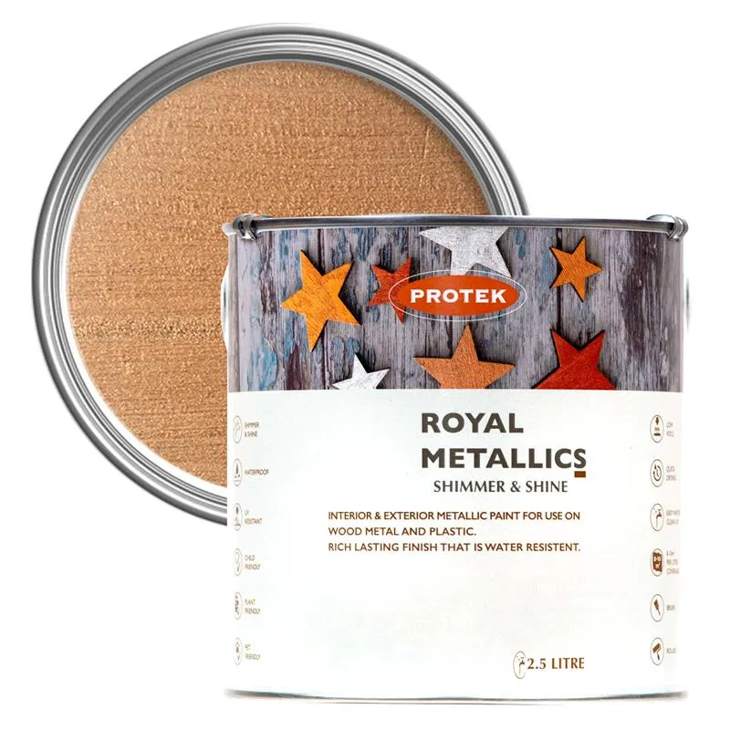 Protek Royal Metallics Paint - Bronze 2.5 Litre
