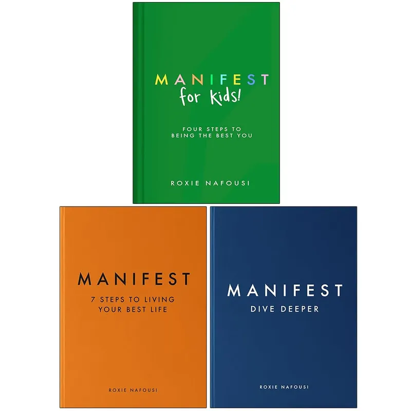 Roxie Nafousi Collection (Manifest for Kids, Manifest 7 Steps to Living Your Best Life & Manifest Dive Deeper) 3 Books Set - Non Fiction - Hardback Penguin Random House