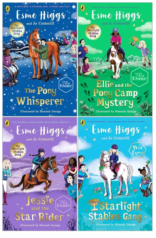 Puffin The Starlight Stables Gang Series 4 Books Collection Set By Esme Higgs & Jo Cotterill (Starlight Stables Gang, Jessie and the Star Rider, Ellie and th