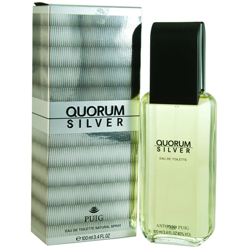 Puig Mens Quorum Silver Eau De Toilette 100ml - Orange - One Size
