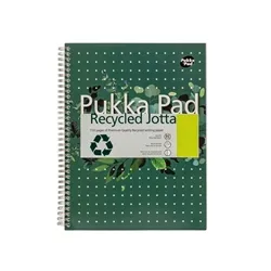 Pukka Pad Recycled Ruled Wirebound Notebook 110 Pages A4 (3 Pack)
