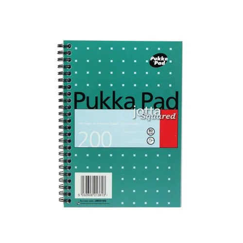Pukka Pad Square Wirebound Metallic Jotta Notepad 200 Pages - JM021SQ