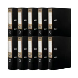 Pukka Recycled Lever Arch A4 Black (10 Pack) RF-9482
