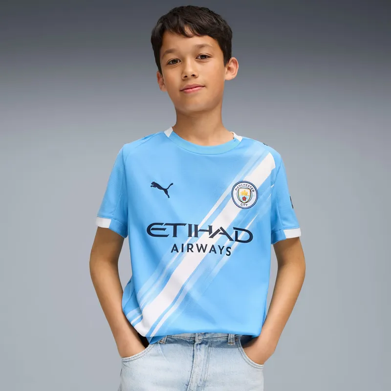 Puma Man City 25/26 Home Football Shirt Jnr