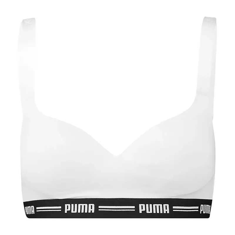 Puma Padded Hang Sports Bra White M Women