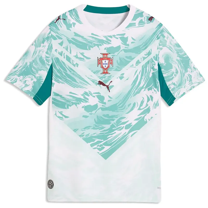 Portugal 2026 2027 Junior Away Shirt in White Size: 9-10 Years White 9-10 Years