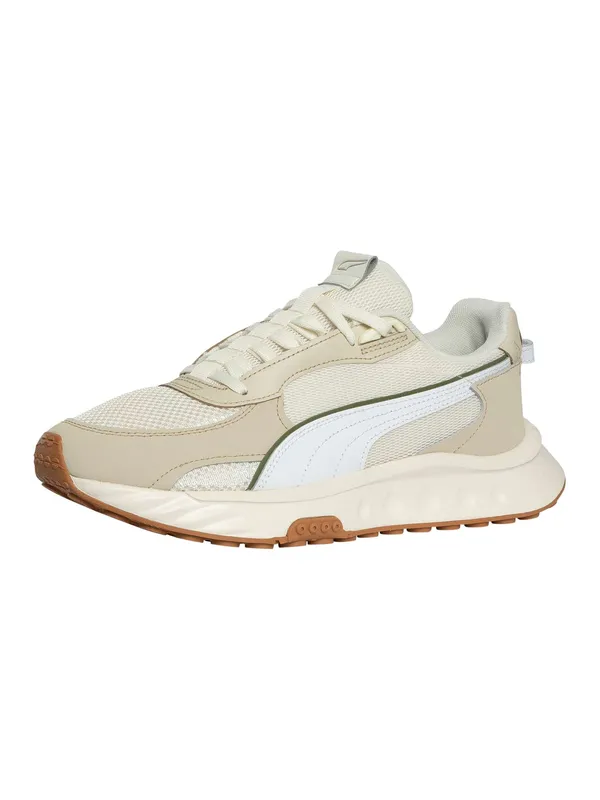 Puma Wild Rider Futurism Trainers - Pristine/White - Male - Size: 9 UK
