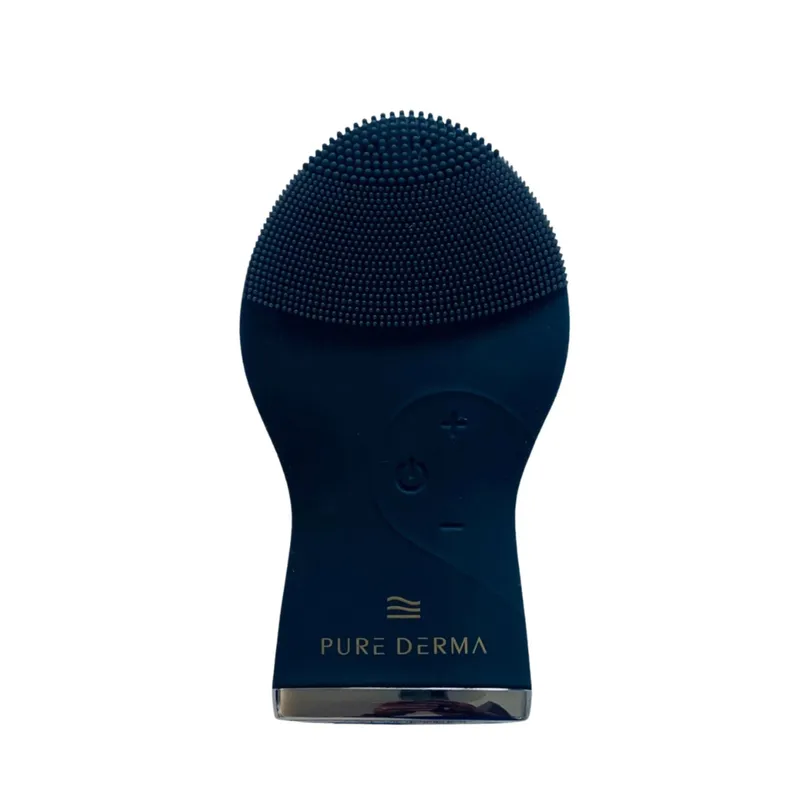 Pure Derma London Unisex Ultrasonic Facial Cleansing Brush in Black Black female