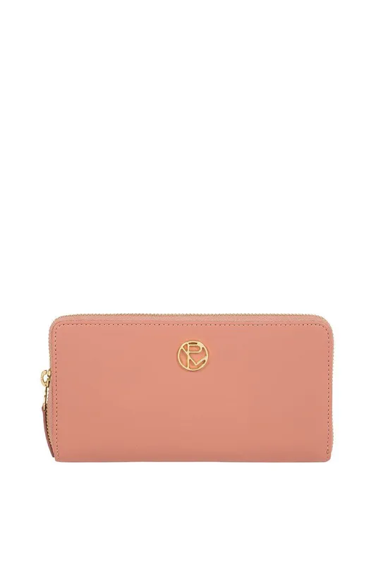 Pure Luxuries London Women's 'Nimes' Leather Purse in Pink - Pink