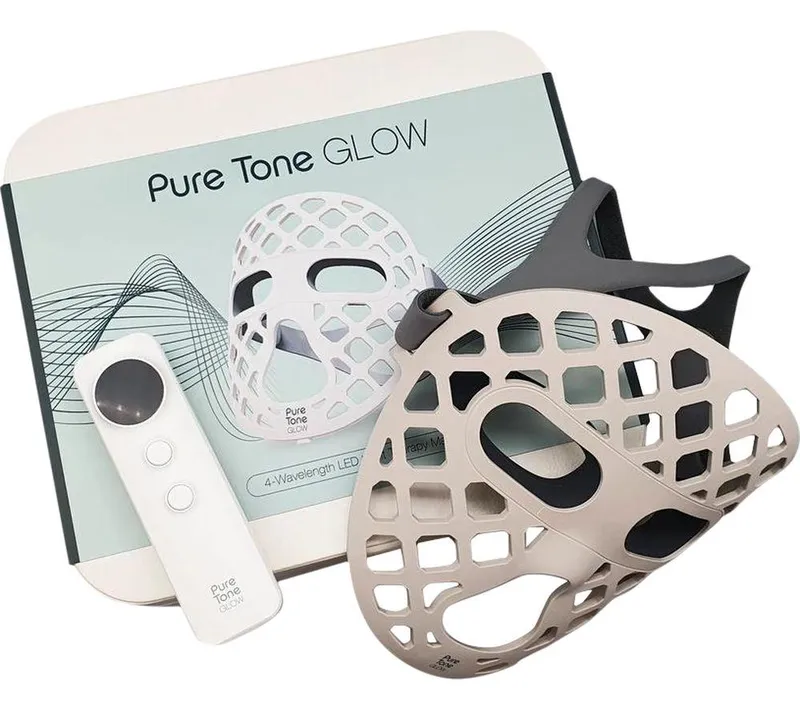 Pure Tone Glow LED Light Therapy Face Mask - White