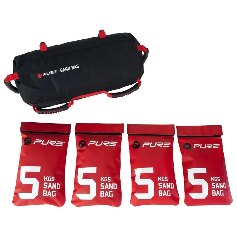 Pure2improve Adjustable Weight Power Bag Max 20kg Black / Red Up to 20 kg unisex