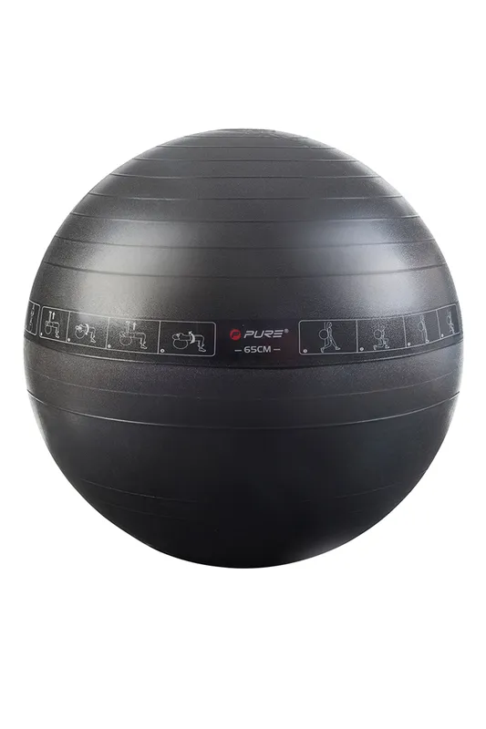 Pure2Improve Gym Ball 75cm in Black Size: Large Black L