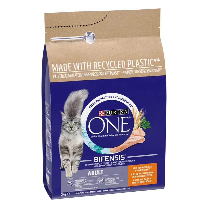 Purina - One Adult Cat Chicken & Whole Grain 3kg - 11168