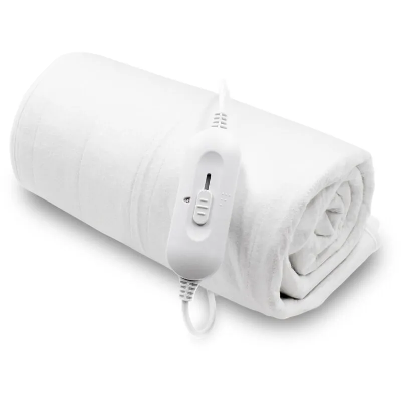 Purus Electric Blanket Fitted Heated Under blanket Single/Double/King options in White Size: King White King