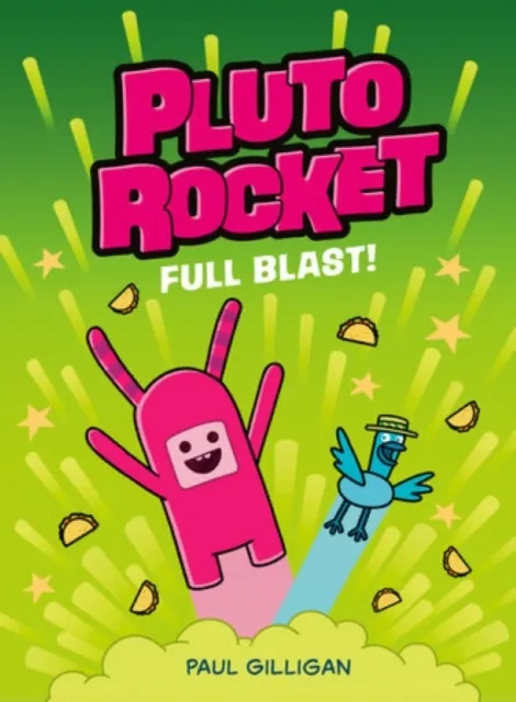 Paul Gilligan Pluto Rocket: Full Blast Paperback Book Multicolor
