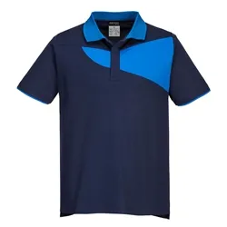 PW2 Polo Shirt Short Sleeve (Navy & Blue) Large