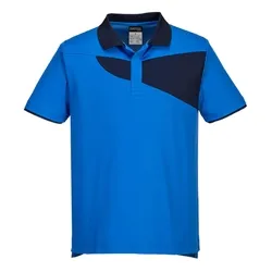 PW2 Polo Shirt Short Sleeve (Blue & Navy) XL
