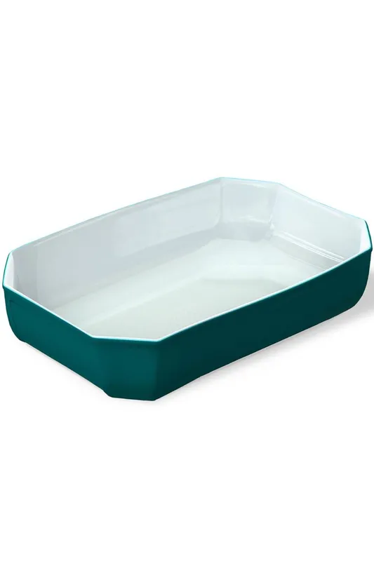 Pyrex Unisex Geometric Rectangular Roaster in Teal Teal One Size female