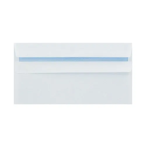 Q-Connect DL Envelopes Plain Wallet Peel and Seal 100gsm White 500 Pk
