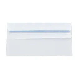 Q-Connect DL Envelopes Wallet Self Seal 120gsm White Pk 1000 - KF97366