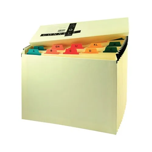 Q-Connect Mylar A-Z 19-Pocket Expanding File - KF04091