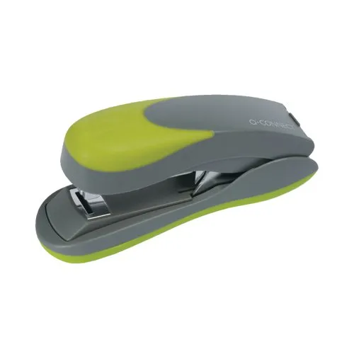 Q-Connect Premium Half Strip Stapler Grey/Green - KF00992