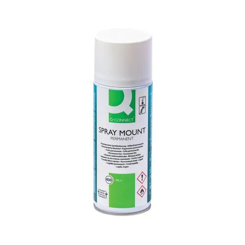 Q-Connect Spraymount Permanent Adhesive Aerosol 400ml KF11026