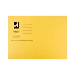 Q-Connect Square Cut Folder Lightweight 180gsm Foolscap - KF26027