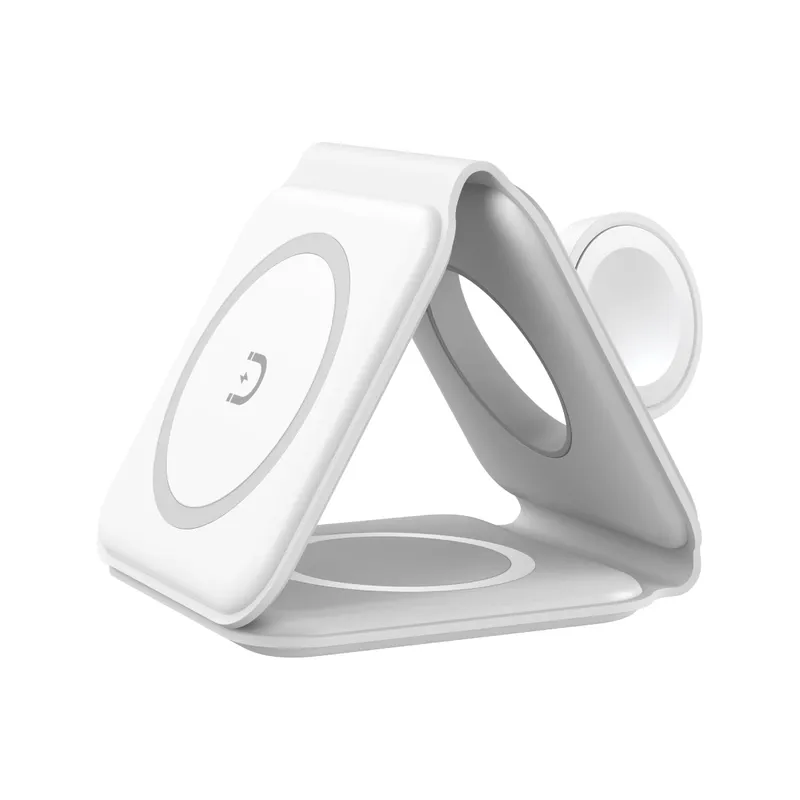 Qdos PowerMag 3-in-1 Wireless Charger - White