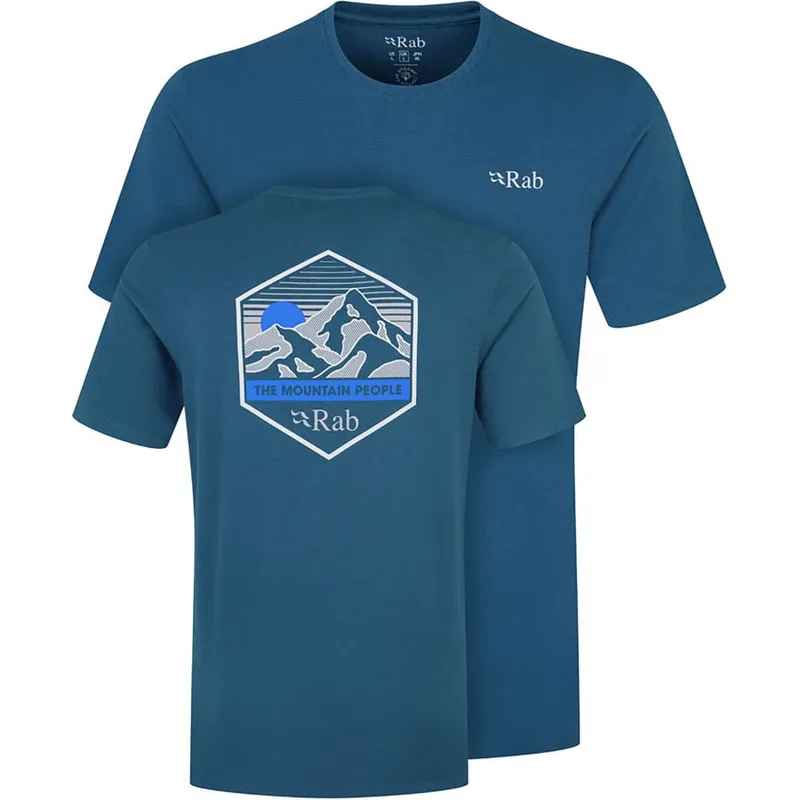 Rab Men's Stance Mountain T-Shirt Tempest Blue