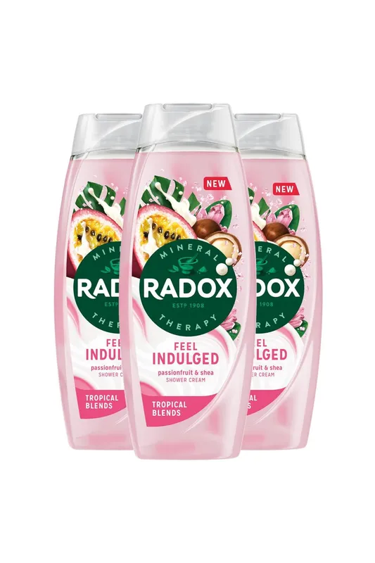 Radox 3x Mineral Therapy Feel Indulged 'Shower Cream' Passion Fruit & Sea, 450ml in Pink - Pink - Size: One Size