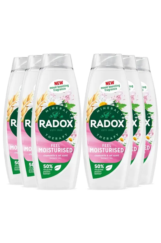 Radox Unisex Mineral Therapy Shower Gel Feel Moisturised Mood Boosting Fragrance, 3pk - Cream - One Size