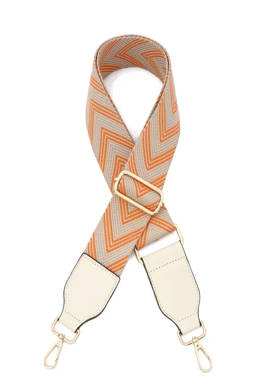 Raffaella Women's Cross Body Bag Strap in Orange Orange