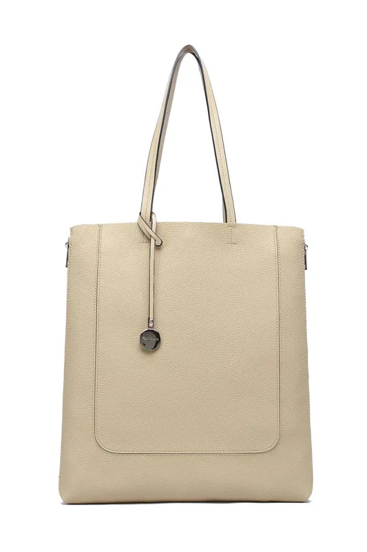 Raffaella Women's Large twin handle shopping bag in Beige - Beige