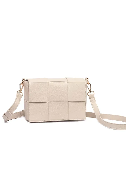 Raffaella Women's Woven Crossbody Bag in Beige Beige One Size