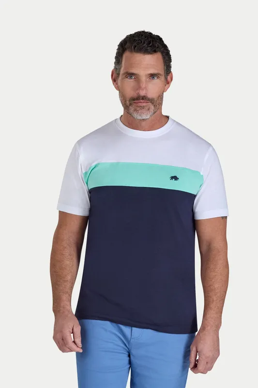 Raging Bull Cut & Sew Panel Mens T-Shirt