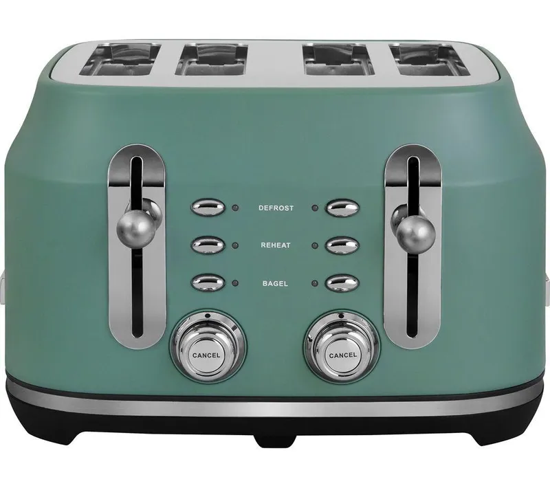 Rangemaster Classic Collection RMCL4S304MG 4-Slice Toaster - Green