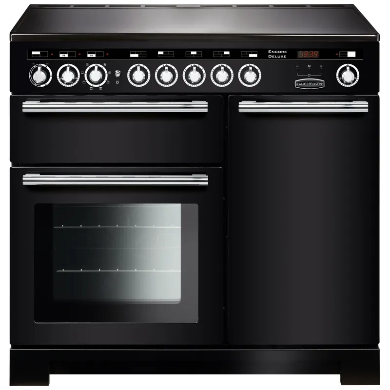 Rangemaster EDL100EICB/C Encore 100cm Deluxe Induction Range Cooker 127710 - Charcoal Black