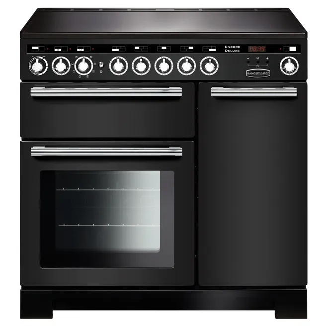 Rangemaster EDL90EICB/C Encore 90cm Deluxe Induction Range Cooker 126640 - Charcoal Black