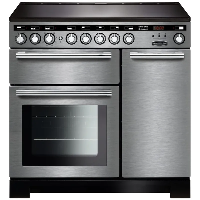 Rangemaster EDL90EISS/C Encore 90cm Deluxe Induction Range Cooker 117330 - Stainless Steel