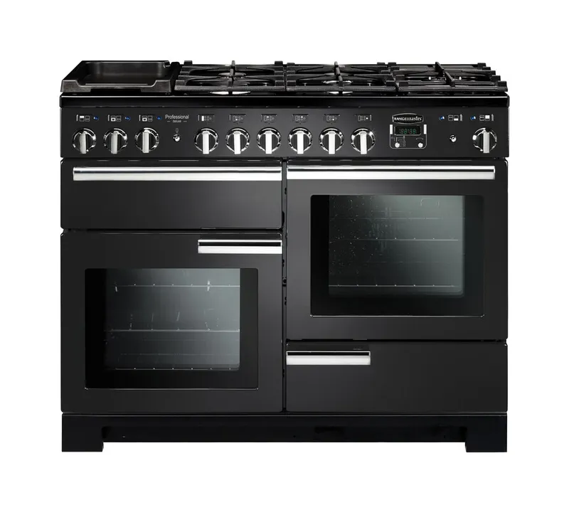 Rangemaster PDL110DFFCB/C Professional Deluxe 110cm Dual Fuel Range Cooker 126110 - Charcoal Black