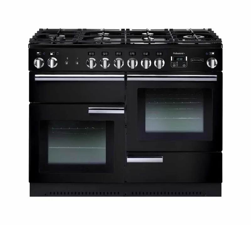 Rangemaster PROP110DFFGB/C Professional Plus 110cm Dual Fuel Range Cooker 91680 - Black