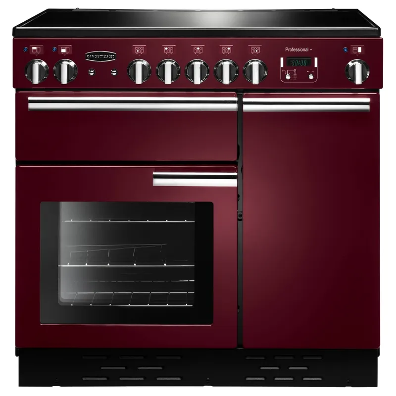 Rangemaster PROP90ECCY/C Professional Plus 90cm Ceramic Range Cooker 91840 - Cranberry