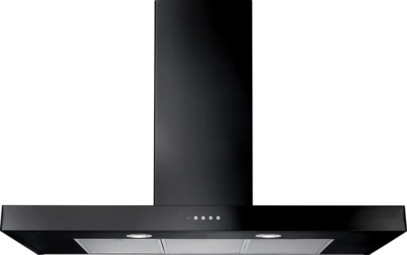 Rangemaster UHDF100BL/ 100cm Chimney Cooker Hood - Black