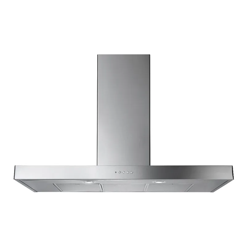 Rangemaster UHDF100SS/ 100cm Flat Chimney Hood - Stainless Steel