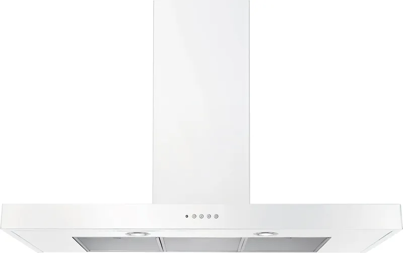 Rangemaster UHDF90WH/ 90cm Chimney Cooker Hood - White