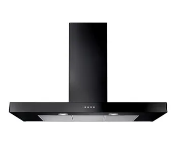 Rangemaster UNBHDS110BL 110cm Wide Black Wall-Mounted Cooker Hood