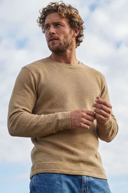 Rapanui Men's Waffle Knit Jumper