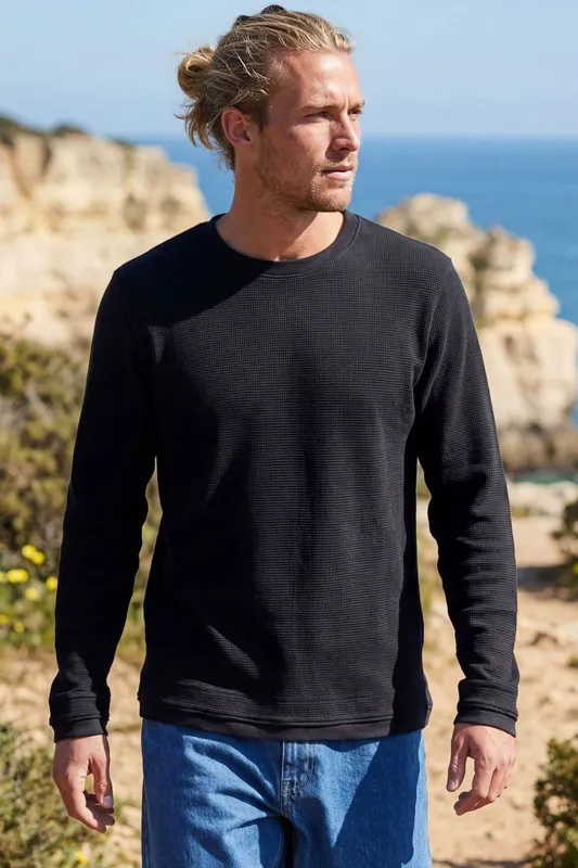 Rapanui Men's Waffle Knit Jumper