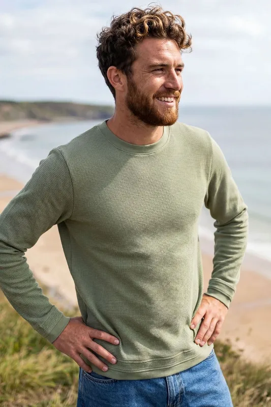 Rapanui Men's Waffle Knit Jumper